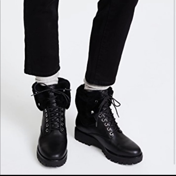 Michael kors Leather Teddy Hiking Boots - Picture 7 of 7
